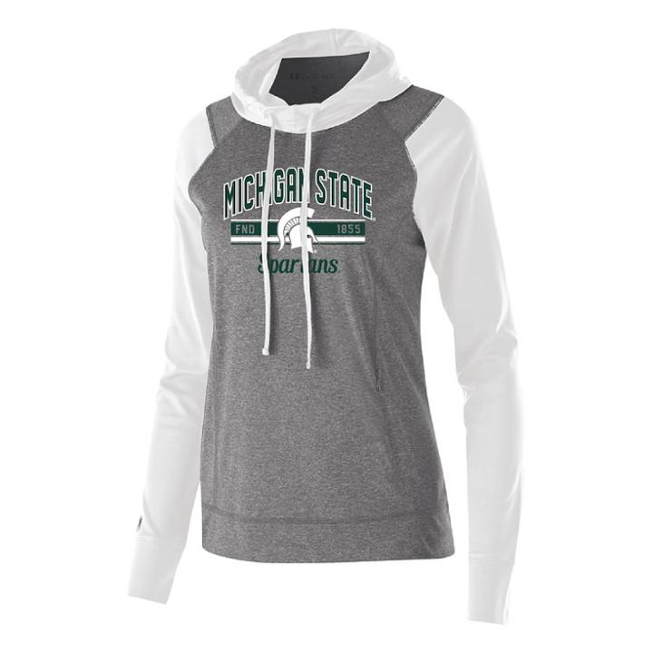 Women's Michigan State Spartans Echo Hoodie, Size: Xxl, White Oth