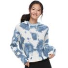 Juniors' So&reg; Tie-dye Crop Hoodie, Teens, Size: Medium, Dark Blue