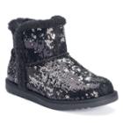 Sonoma Goods For Life&trade; Girls' Sequin Ankle Boots, Girl's, Size: 2, Black