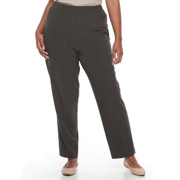 Plus Size Croft & Barrow&reg; Polished Pull-on Pants, Women's, Size: 18 W, Green Oth
