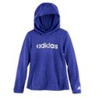 Girls 4-6x Adidas Space-dyed Graphic Hoodie, Size: 6, Drk Purple