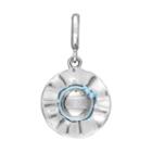 Laura Ashley Jubilee Collection Sterling Silver Blue Sun Hat Charm, Women's, Grey