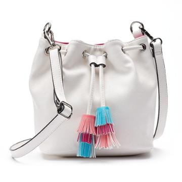 Candie's&reg; Lincoln Bucket Bag, Women's, White