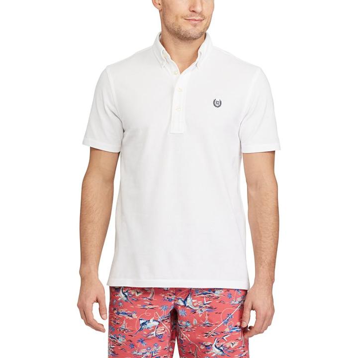 Men's Chaps Classic-fit Oxford Polo, Size: Small, White