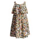 Girls 4-6x Youngland Pineapple Popover Woven Dress, Size: 6x, White