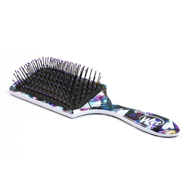 Wet Brush Paddle Detangler Hair Brush - Purple Splash, Multicolor