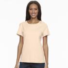 Women's Croft & Barrow&reg; Essential Crewneck Tee, Size: Small, Brt Orange