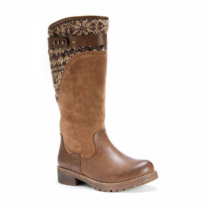 Muk Luks Kelsey Women's Water-resistant Boots, Girl's, Size: 8, Brown