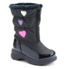 Totes Heartful Toddler Girls' Waterproof Winter Boots, Size: 5 T, Black