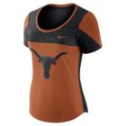 Women's Nike Texas Longhorns Enzyme-washed Colorblock Tee, Size: Xl, Drk Orange