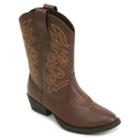 Deer Stags Ranch Kids' Cowboy Boots, Kids Unisex, Size: 3, Dark Brown