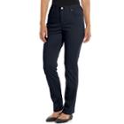 Gloria Vanderbilt Amanda 2.0 Slim Pants - Women's, Size: 14 Avg/reg, Dark Blue