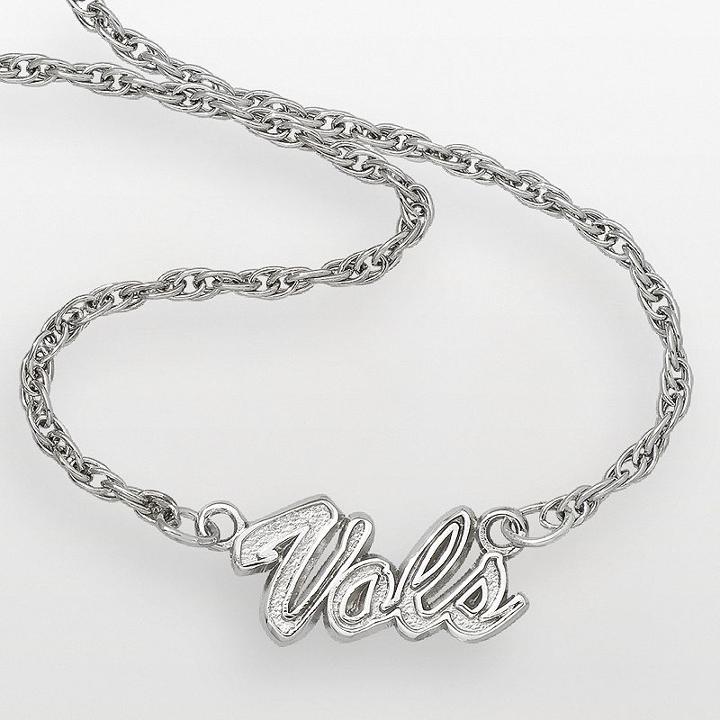 Tennessee Volunteers Sterling Silver Script Pendant, Women's, Size: 18, Multicolor