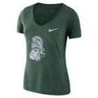 Women's Nike Michigan State Spartans Vault Tee, Size: Small, Green