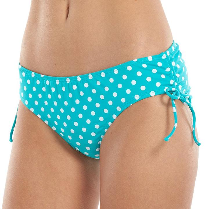 Women's Apt. 9&reg; Side Tie Scoop Bottoms, Size: Xl, Turquoise/blue (turq/aqua)