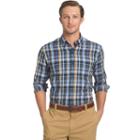 Men's Arrow Classic-fit Madras-plaid Button-down Shirt, Size: Large, Blue Other