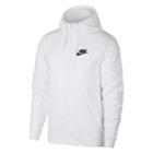 Men's Nike Winterized Full-zip Fleece Hoodie, Size: Medium, White