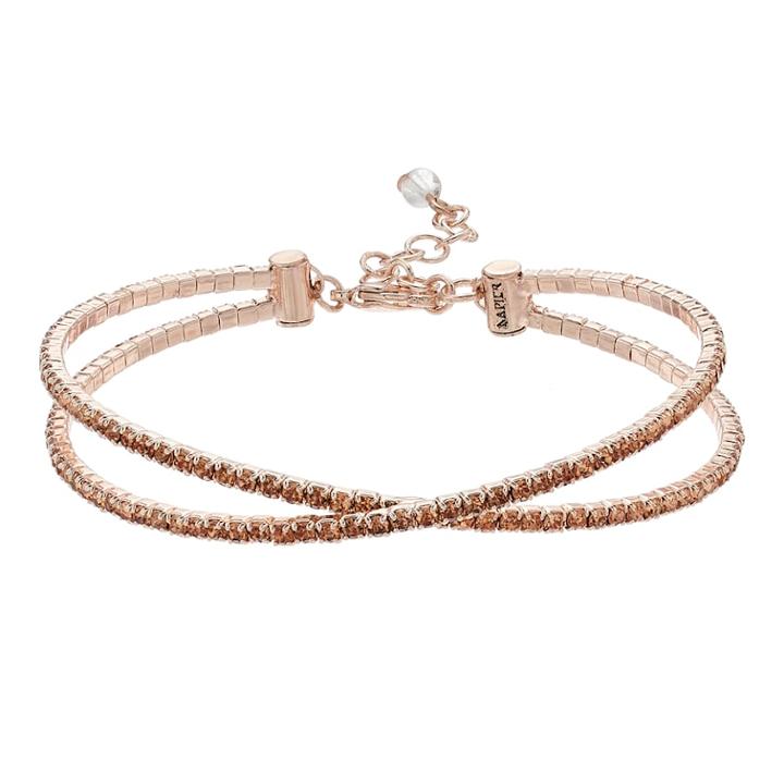 Napier Brown X Bracelet, Women's, Light Pink