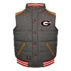Men's Franchise Club Georgia Bulldogs Legacy Reversible Vest, Size: Small, Grey