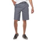 Men's Sonoma Goods For Life&trade; Flexwear Flat-front Twill Shorts, Size: 29, Grey