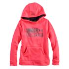Girls 7-16 Under Armour Favorite Fleece Wordmark Hoodie, Size: Large, Penta Pink