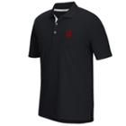 Men's Adidas Indiana Hoosiers Textured Golf Polo, Size: Medium, Black