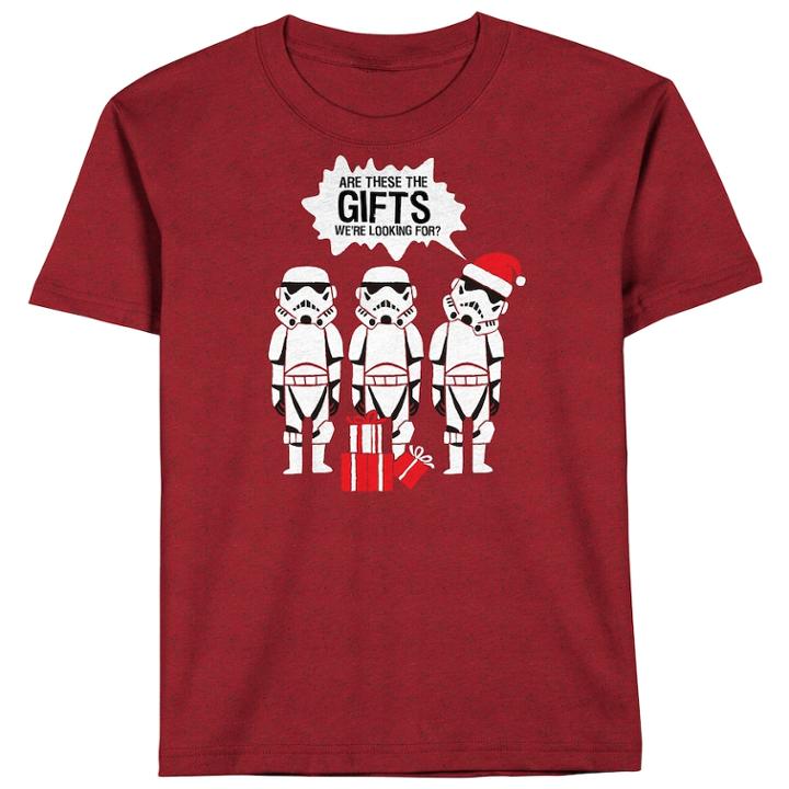 Boys 8-20 Star Wars Storm Troops Holiday Tee, Size: Medium, Med Red