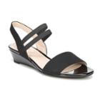 Lifestride Yolo Women's Wedge Sandals, Size: Medium (7.5), Black