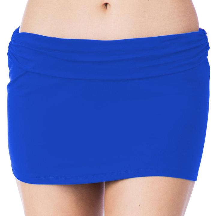 Women's Chaps Solid Skirtini Bottoms, Size: 10, Turquoise/blue (turq/aqua)