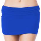 Women's Chaps Solid Skirtini Bottoms, Size: 10, Turquoise/blue (turq/aqua)