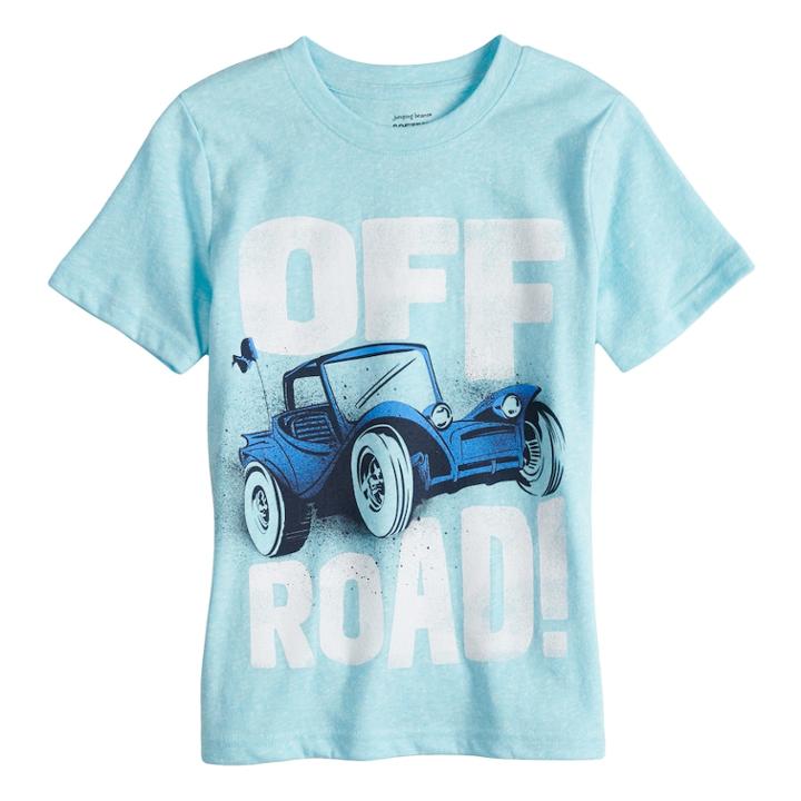 Boys 4-10 Jumping Beans&reg; Off Road Car Graphic Tee, Size: 4, Light Blue