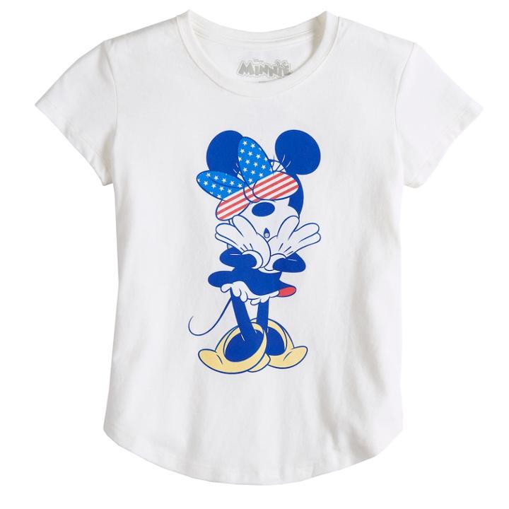 Girls 7-16 Disney's Minnie Mouse Oh Tee, Size: Medium, Lt Beige