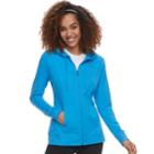 Women's Tek Gear&reg; Dry Tek Long Sleeve Hoodie, Size: Large, Med Blue