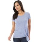 Women's Apt. 9&reg; Side Knot Tee, Size: Medium, Purple