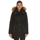 Women's Apt. 9&reg; Hooded Anorak Parka, Size: Small, Black