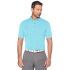 Men's Grand Slam Off Course Regular-fit Textured Pocket Golf Polo, Size: Large, Blue