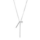 Lc Lauren Conrad Bar Charm Necklace, Women's, Silver