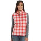 Women's Woolrich Fleece Vest, Size: Large, Light Red