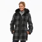 Apt. 9, Women's &reg; Hooded Wool Blend Anorak Jacket, Size: Small, Grey