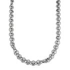 Lynx Stainless Steel Link Chain Necklace - Men, Grey