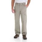 Men's Wrangler Twill Cargo Pants, Size: 38x34, Med Beige