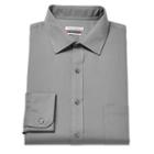 Men's Van Heusen Flex Collar Regular-fit Pincord Dress Shirt, Size: 17.5 36/37, Grey Other