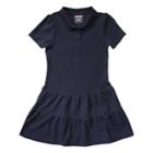 Girls 4-14 French Toast School Uniform Pique Polo Dress, Size: 4-5, Blue (navy)