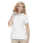 Women's Croft & Barrow&reg; Classic Solid Polo, Size: Large, Natural