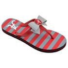 Women's College Edition Alabama Crimson Tide Bow Flip-flops, Size: Small, Dark Red