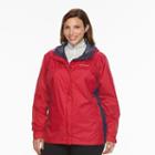 Plus Size Columbia Grey Skies Waterproof Jacket, Women's, Size: 2xl, Brt Pink