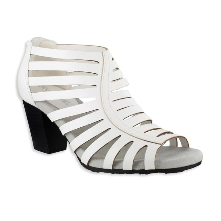 Easy Street Dreamer Women's High Heel Sandals, Size: 11 Wide, White