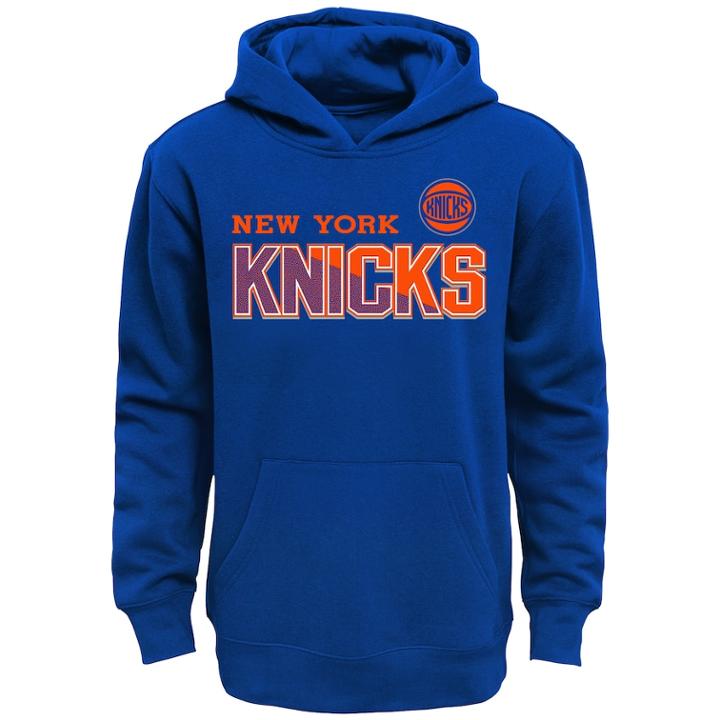 Boys 8-20 New York Knicks Fleece Hoodie, Size: L 14-16, Blue