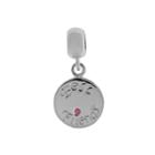 Individuality Beads Sterling Silver Crystal Best Friends Charm Bead, Women's, Pink
