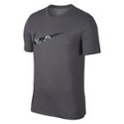 Men's Nike Shadow Swoosh Tee, Size: Small, Med Grey